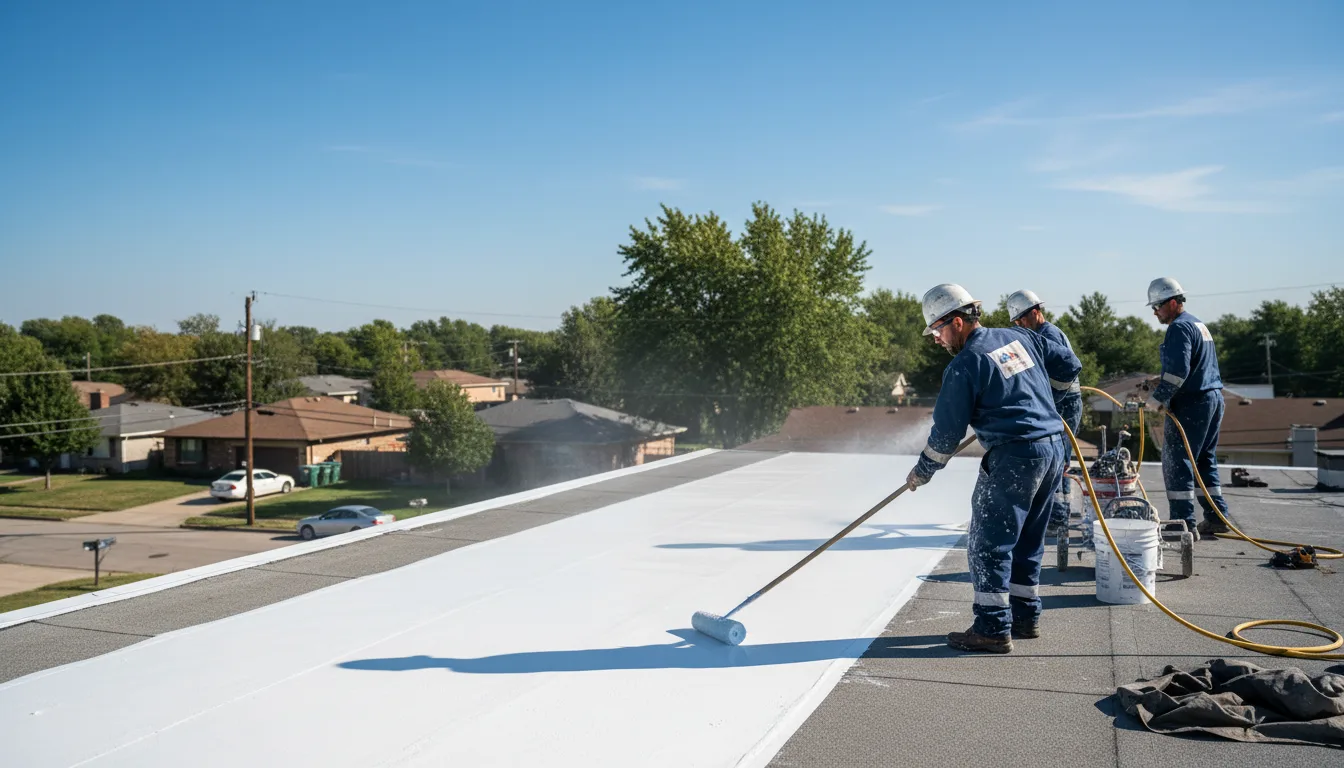 Commercial roof coating in Parkman, WY near me